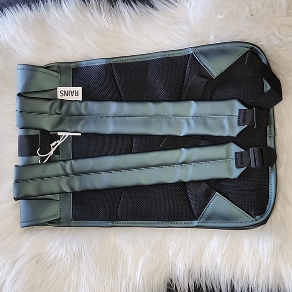 New Rains Buckle Backpack Mini in Silver Pine - Picture 3 of 7